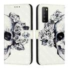 For TCL 30 XL T701DL 3D Painting Horizontal Flip Leather Phone Case(Skull) - 2