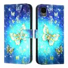 For TCL 30Z T602DL 3D Painting Horizontal Flip Leather Phone Case(Golden Butterfly) - 2