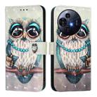 For TCL 50 Pro NxtPaper 3D Painting Horizontal Flip Leather Phone Case(Grey Owl) - 2