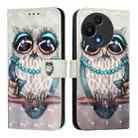 For TCL 605 / 60 SE 3D Painting Horizontal Flip Leather Phone Case(Grey Owl) - 2