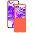 For Motorola Razr 50 Ultra Skin Feel Full Coverage Phone Case(Orange) - 1