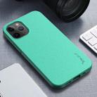 For iPhone 12 mini iPAKY Starry Series Shockproof Straw Material + TPU Protective Case(Fruit Green) - 1