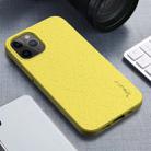 For iPhone 12 mini iPAKY Starry Series Shockproof Straw Material + TPU Protective Case(Yellow) - 1