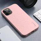 For iPhone 12 / 12 Pro iPAKY Starry Series Shockproof Straw Material + TPU Protective Case(Pink) - 1