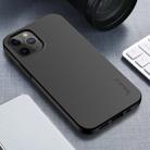 For iPhone 12 / 12 Pro iPAKY Starry Series Shockproof Straw Material + TPU Protective Case(Black) - 1