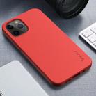 For iPhone 12 / 12 Pro iPAKY Starry Series Shockproof Straw Material + TPU Protective Case(Red) - 1