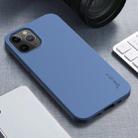 For iPhone 12 / 12 Pro iPAKY Starry Series Shockproof Straw Material + TPU Protective Case(Sky Blue) - 1