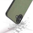 For iPhone 16 Plus Carbon Fiber Texture Protective Phone Case(Green) - 3