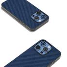 For iPhone 16 Pro Carbon Fiber Texture Protective Phone Case(Dark Blue) - 2