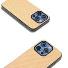 For iPhone 16 Pro Carbon Fiber Texture Protective Phone Case(Gold) - 2