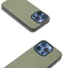 For iPhone 16 Pro Carbon Fiber Texture Protective Phone Case(Green) - 2