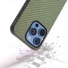 For iPhone 16 Pro Carbon Fiber Texture Protective Phone Case(Green) - 3