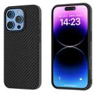 For iPhone 16 Pro Carbon Fiber Texture Protective Phone Case(Black) - 1