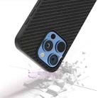 For iPhone 16 Pro Carbon Fiber Texture Protective Phone Case(Black) - 3