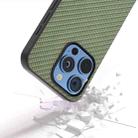 For iPhone 16 Pro Max Carbon Fiber Texture Protective Phone Case(Green) - 3