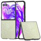 For Motorola Razr 50 Ultra Glitter Powder Shockproof Phone Case(Gold) - 1