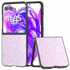 For Motorola Razr 50 Ultra Glitter Powder Shockproof Phone Case(Glitter Pink) - 1