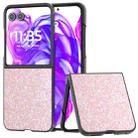 For Motorola Razr 50 Ultra Glitter Powder Shockproof Phone Case(Pink) - 1