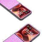 For Motorola Razr 60 Ultra Black Frame Colorful Glitter Phone Case(Dark Pink) - 3