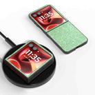 For Motorola Razr 60 Ultra Black Frame Colorful Glitter Phone Case(Dark Green) - 2