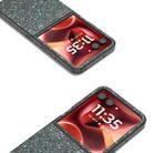 For Motorola Razr 60 Ultra Black Frame Colorful Glitter Phone Case(Black Green) - 3