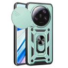 For Xiaomi 13 Ultra Sliding Camera Cover Design TPU Hybrid PC Phone Case(Mint Green) - 1