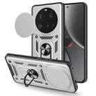 For Xiaomi 15 Ultra Sliding Camera Cover Design TPU Hybrid PC Phone Case(Silver) - 1