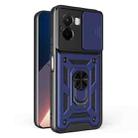 For Xiaomi Poco M7 4G 169mm Sliding Camera Cover Design TPU+PC Phone Case(Blue) - 1