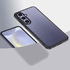 For Samsung Galaxy S24 FE 5G Armor Clear TPU Hybrid PC Phone Case(Matte Black) - 1