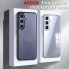 For Samsung Galaxy S24 FE 5G Armor Clear TPU Hybrid PC Phone Case(Matte Black) - 2