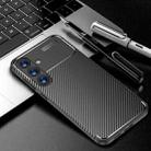For Samsung Galaxy S25+ 5G Carbon Fiber Texture Shockproof TPU Phone Case(Black) - 1