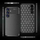 For Samsung Galaxy S25+ 5G Carbon Fiber Texture Shockproof TPU Phone Case(Black) - 2