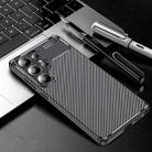 For Samsung Galaxy S25 Ultra 5G Carbon Fiber Texture Shockproof TPU Phone Case(Black) - 1