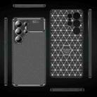 For Samsung Galaxy S25 Ultra 5G Carbon Fiber Texture Shockproof TPU Phone Case(Black) - 2