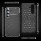 For Samsung Galaxy S25 FE 5G Carbon Fiber Texture Shockproof TPU Phone Case(Black) - 2