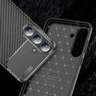 For Samsung Galaxy S25 FE 5G Carbon Fiber Texture Shockproof TPU Phone Case(Black) - 3