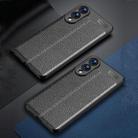 For Samsung Galaxy S25 Edge 5G Litchi Texture Shockproof TPU Phone Case(Black) - 2