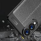 For Samsung Galaxy S25 Edge 5G Litchi Texture Shockproof TPU Phone Case(Black) - 3