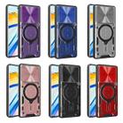For Xiaomi Poco F6 Pro CD Texture Sliding Camshield Magnetic Holder Phone Case(Pink) - 2