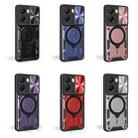 For Xiaomi Poco X7 Pro 5G Global CD Texture Sliding Camshield Magnetic Holder Phone Case(Purple) - 2