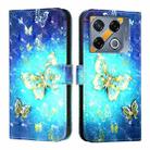 For Infinix GT 20 Pro 3D Painting Horizontal Flip Leather Phone Case(Golden Butterfly) - 2