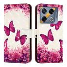 For Infinix GT 20 Pro 3D Painting Horizontal Flip Leather Phone Case(Rose Butterfly) - 2