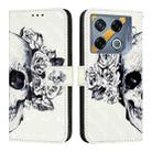 For Infinix GT 20 Pro 3D Painting Horizontal Flip Leather Phone Case(Skull) - 2