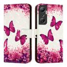 For Infinix Hot 20 4G 3D Painting Horizontal Flip Leather Phone Case(Rose Butterfly) - 2