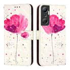 For Infinix Hot 20 4G 3D Painting Horizontal Flip Leather Phone Case(Flower) - 2