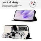 For Infinix Hot 20 4G 3D Painting Horizontal Flip Leather Phone Case(Skull) - 3