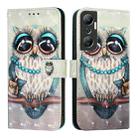 For Infinix Hot 20 4G 3D Painting Horizontal Flip Leather Phone Case(Grey Owl) - 2
