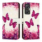 For Infinix Hot 20 5G 3D Painting Horizontal Flip Leather Phone Case(Rose Butterfly) - 2