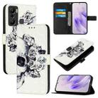 For Infinix Hot 20 Play 3D Painting Horizontal Flip Leather Phone Case(Skull) - 1