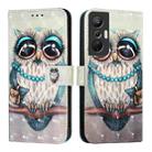 For Infinix Hot 20S / Hot 20 Pro 3D Painting Horizontal Flip Leather Phone Case(Grey Owl) - 2